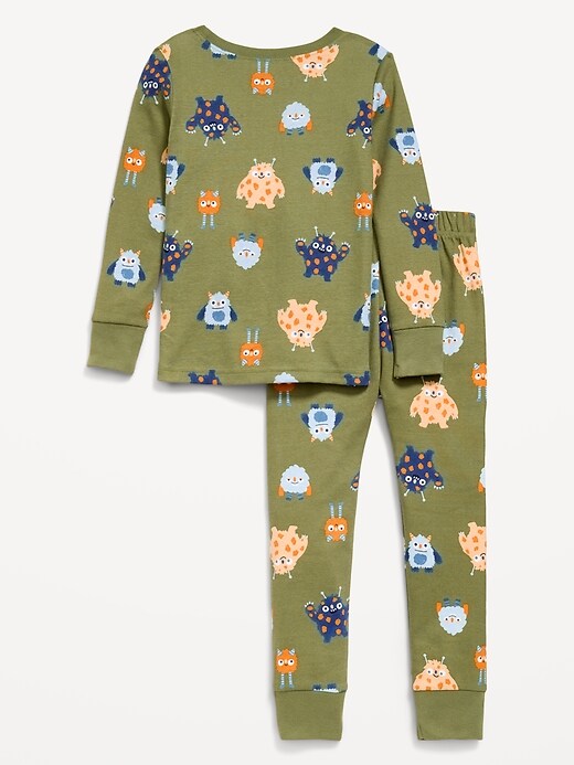 Image number 2 showing, Printed Snug-Fit Pajama Set for Toddler & Baby