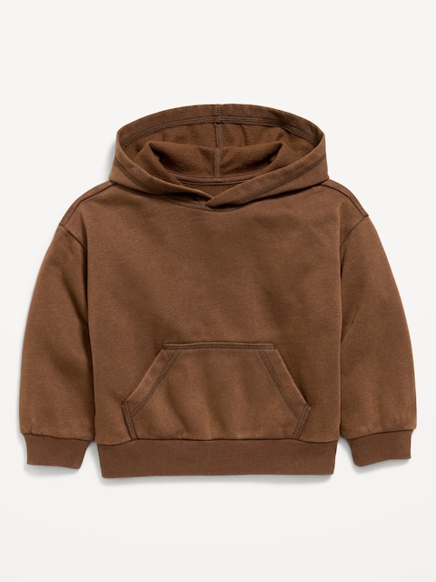 Oversized Boxy Washed Pullover Hoodie for Toddler Boys