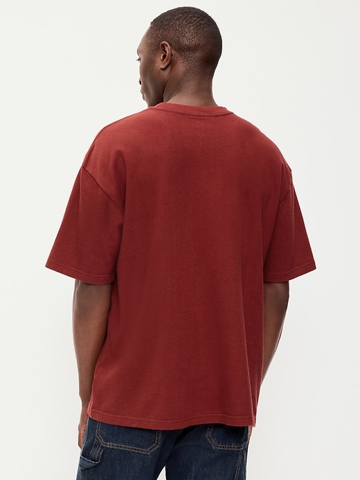 Image number 2 showing, Oversized Heavyweight Garment-Washed T-Shirt