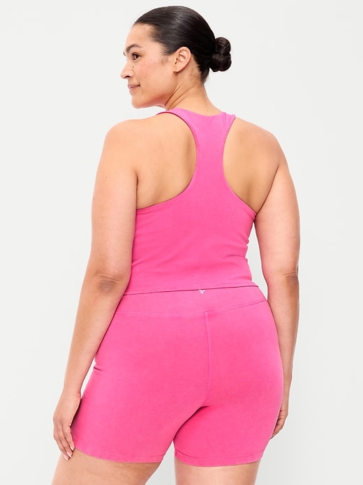 Image number 8 showing, Medium Support PowerSoft High-Neck Racerback Sports Bra