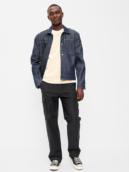 L'image numéro 1 présente Pantalon cargo rodé ample années 1990