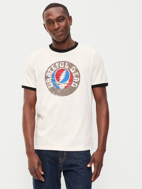 T-SHIRT GRATEFUL DEAD™ À BRODS CONTRASTANTS