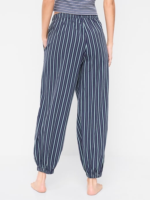 L'image numéro 2 présente Pantalon ballon à extrémités élastiques en popeline