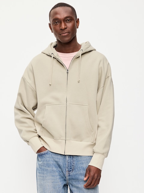 Oversized Heavyweight Full-Zip Rotation Hoodie