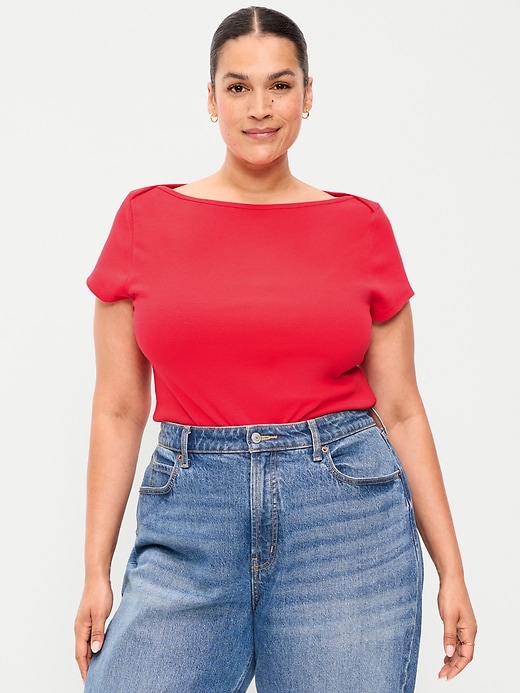 Image number 7 showing, Snug Boatneck T-Shirt