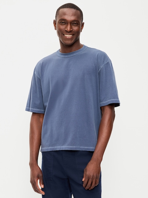 Garment-Dyed Heavyweight Cropped T-Shirt