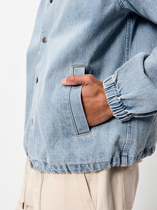 Image number 5 showing, Denim Coach Jacket
