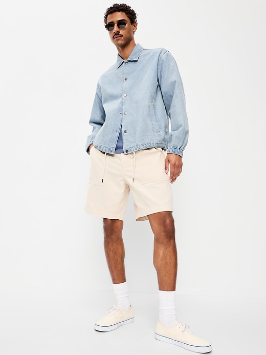 Image number 3 showing, Denim Coach Jacket