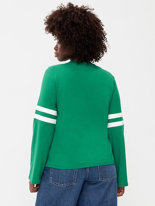 L'image numéro 6 présente T-shirt passe-partout à imprimé à manches longues