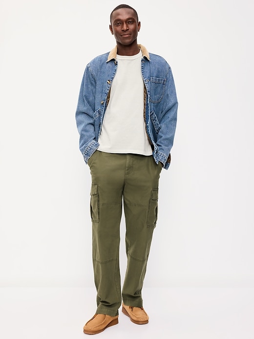 L'image numéro 1 présente Pantalon cargo rodé ample années 1990