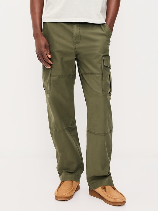 L'image numéro 2 présente Pantalon cargo rodé ample années 1990