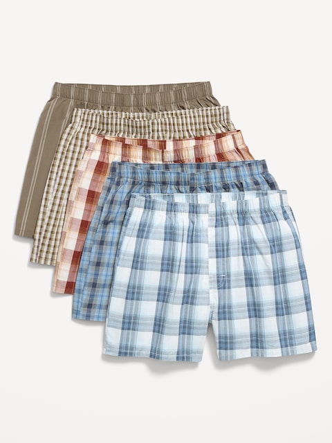 5-Pack Soft-Washed Boxer Shorts -- 3.75-inch inseam