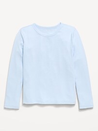 Image number 1 showing, Softest Long-Sleeve Ribbed T-Shirt for Girls