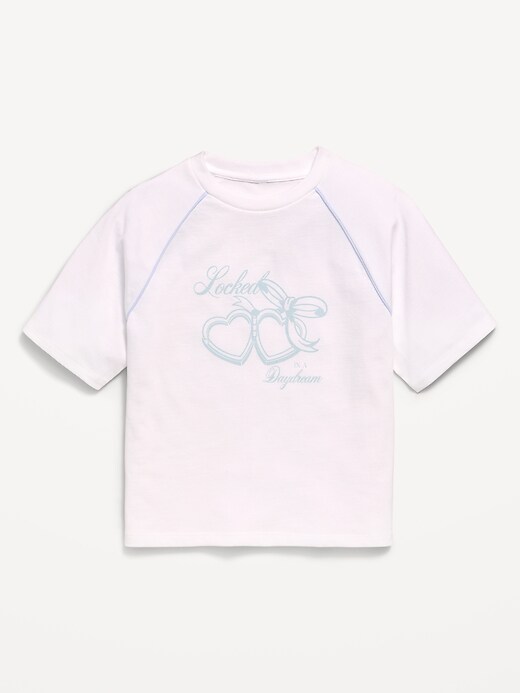 Image number 1 showing, Oversized Short-Sleeve Graphic T-Shirt for Girls