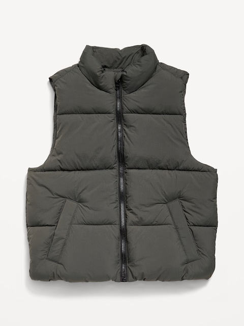 Frost-Free Water-Resistant Puffer Vest for Boys