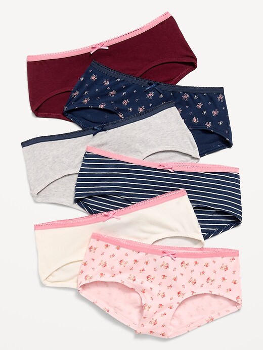 Image number 1 showing, Hipster Underwear 6-Pack for Girls