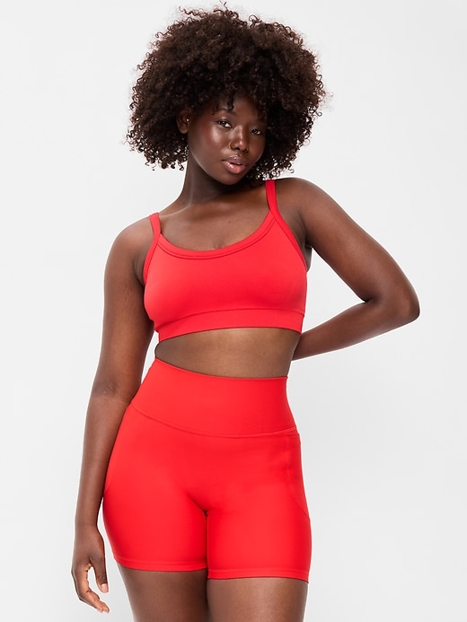 Image number 3 showing, Light Support Fluid Seamless Ribbed Sports Bra