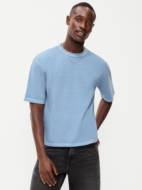 Garment-Dyed Heavyweight Cropped T-Shirt