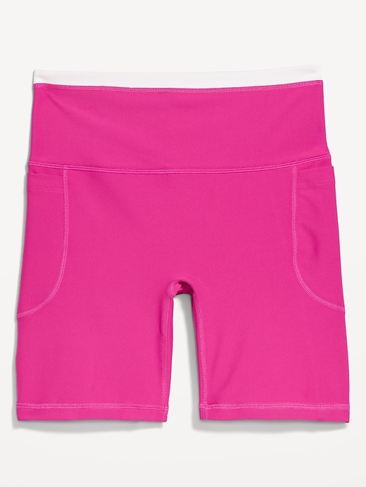 Image number 2 showing, Extra-High Waisted PowerSoft Boundless Pocket Biker Shorts-- 6-inch inseam - No Front Seam