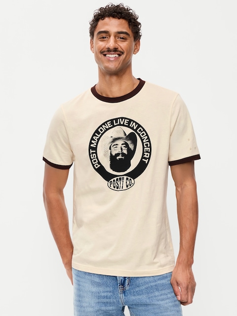 T-SHIRT DE POST MALONE™ À BORDS CONTRASTANTS