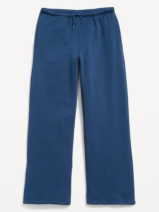 L'image numéro 1 présente Pantalon en coton ouaté à taille haute et jambe jambe à imprimé pour fille