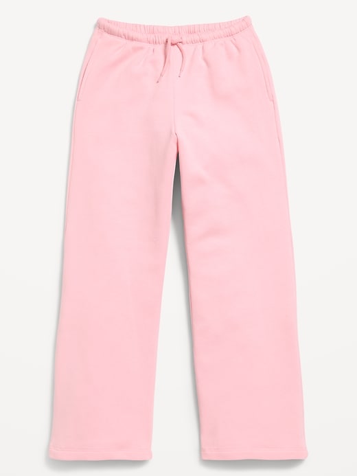 L'image numéro 1 présente Pantalon en coton ouaté à taille haute et jambe jambe à imprimé pour fille