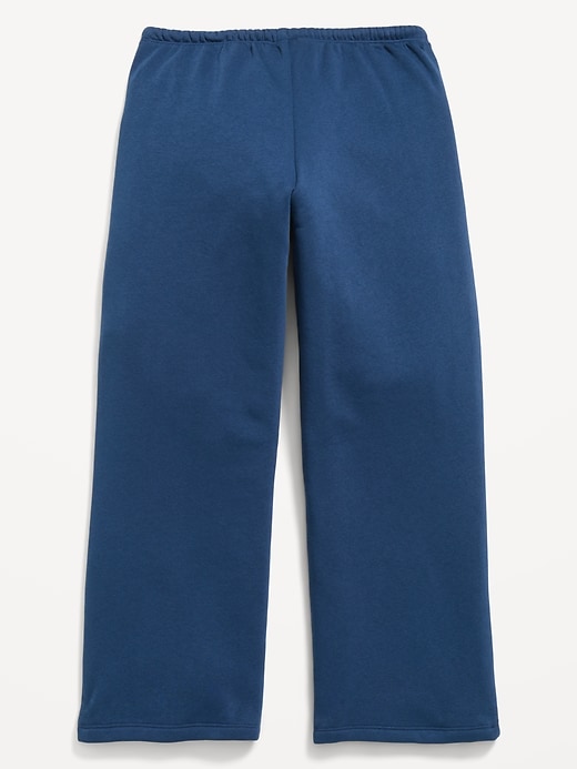 L'image numéro 2 présente Pantalon en coton ouaté à taille haute et jambe jambe à imprimé pour fille