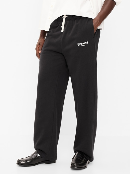 L'image numéro 2 présente Pantalon en coton ouaté coupe généreuse Première nécessité
