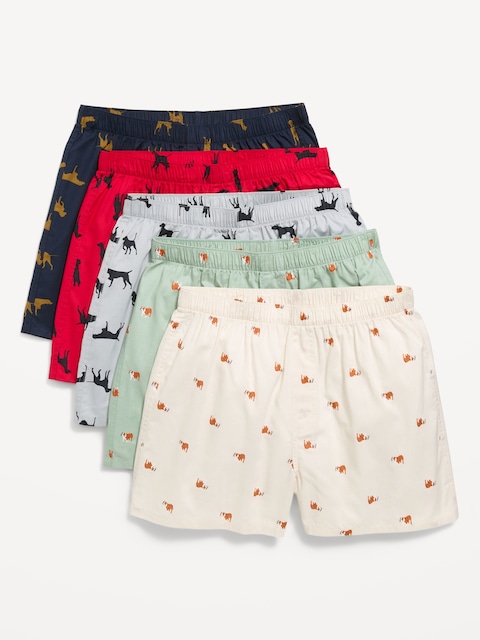 5-Pack Soft-Washed Boxer Shorts -- 3.75-inch inseam