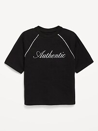 Image number 1 showing, Oversized Short-Sleeve Graphic T-Shirt for Girls