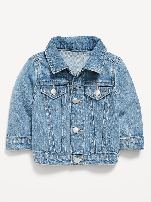 L'image numéro 1 présente Veste de camionneur en denim unisexe pour Bébé