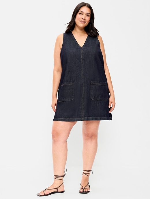 Image number 9 showing, Patch Pocket Denim Mini Dress