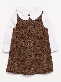 Image number 1 showing, Collared Top and Dress Set for Toddler Girls