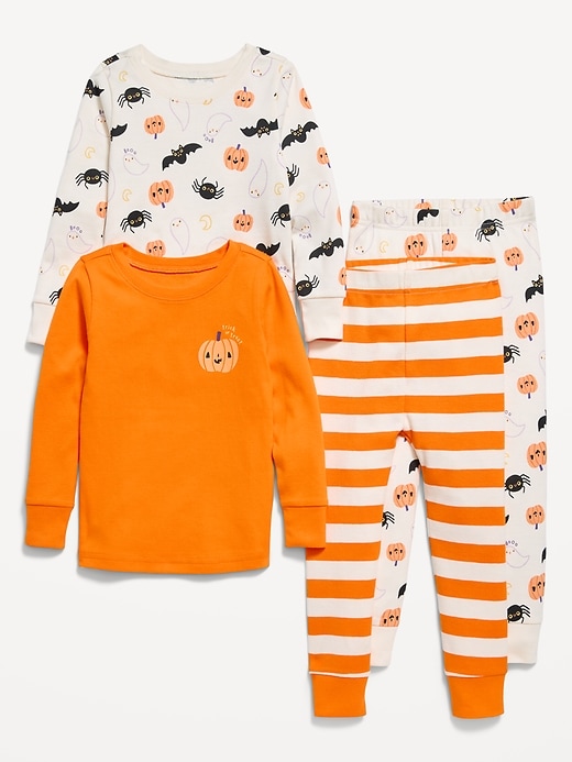 Image number 1 showing, Printed Snug-Fit Pajama 4-Piece for Toddler & Baby