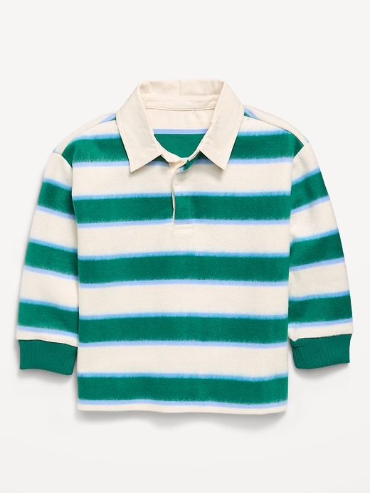 Image number 1 showing, Oversized Long-Sleeve Rugby Shirt for Toddler Boys