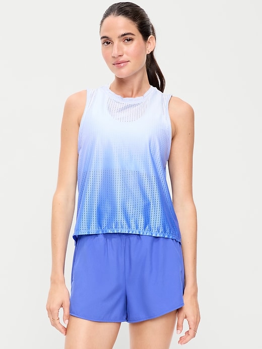 Image number 1 showing, Mesh Muscle Tank Top
