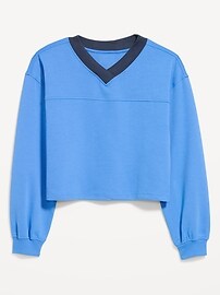 Image number 1 showing, Dynamic Fleece Oversized Cropped Sweatshirt