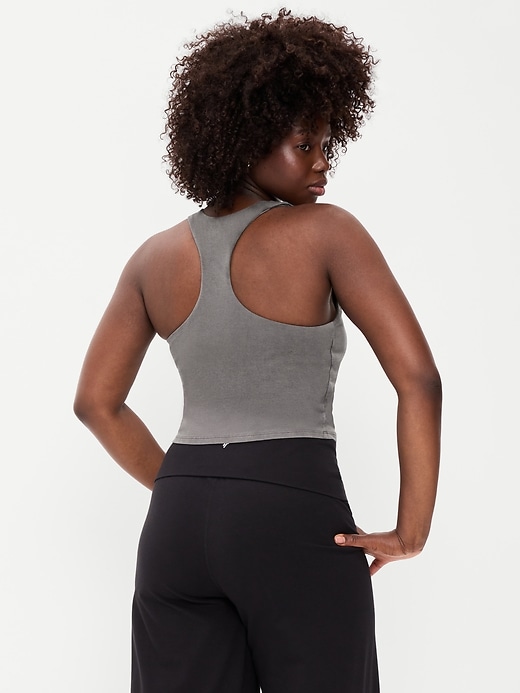 Image number 6 showing, Medium Support PowerSoft High-Neck Racerback Sports Bra