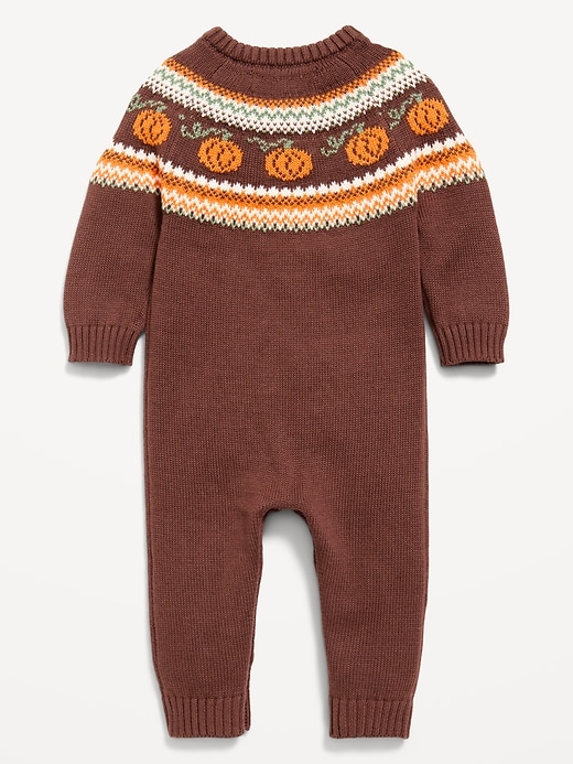 Image number 3 showing, Long-Sleeve Sweater-Knit One-Piece for Baby