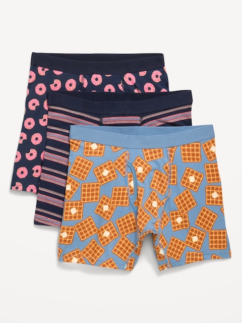 3-Pack Soft-Washed Boxer Briefs -- 6.25-inch inseam