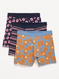 Image number 1 showing, 3-Pack Soft-Washed Boxer Briefs -- 6.25-inch inseam