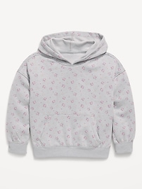 Image number 1 showing, Oversized Graphic Pullover Hoodie for Girls
