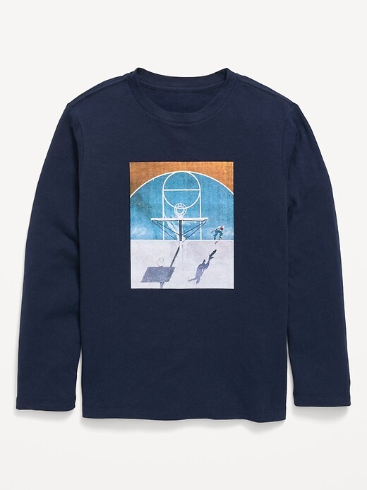 Image number 1 showing, Long-Sleeve Graphic T-Shirt for Boys
