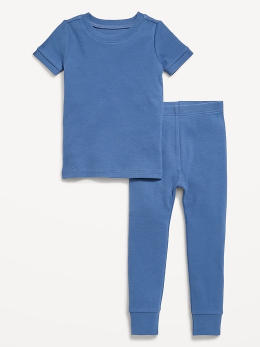 Image number 1 showing, Snug-Fit Ribbed Pajama Set for Toddler & Baby