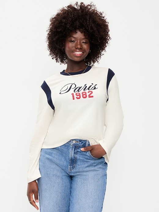 Image number 5 showing, EveryWear Long-Sleeve Graphic T-Shirt