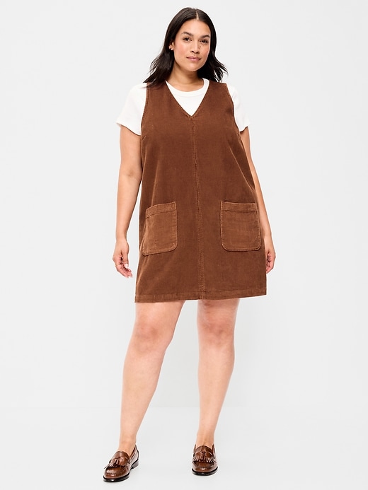 Image number 9 showing, Sleeveless Pinafore Mini Dress