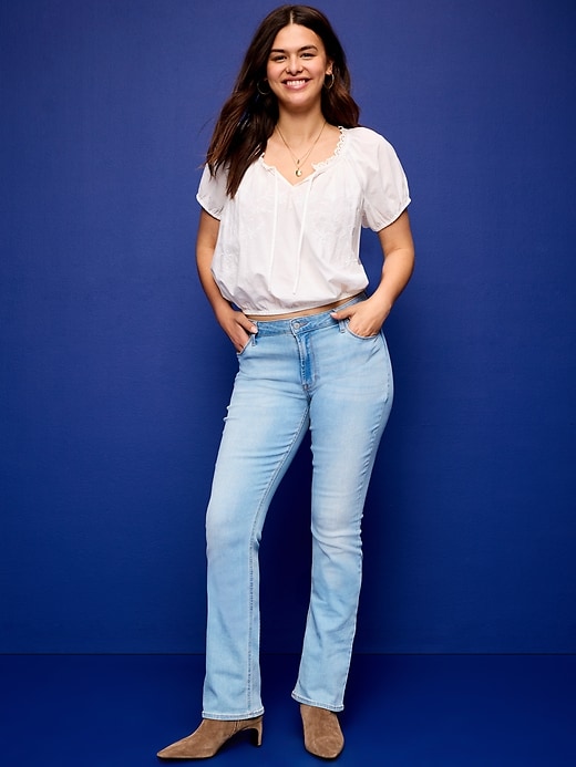 Image number 7 showing, Mid-Rise Wow Boot-Cut Jeans
