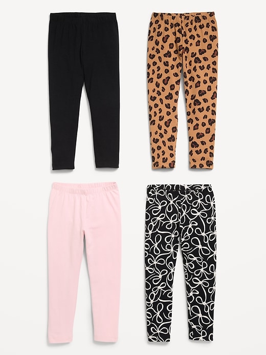 L'image numéro 2 présente Legging pleine longueur en jersey pour toute-petite (paquet de 4)