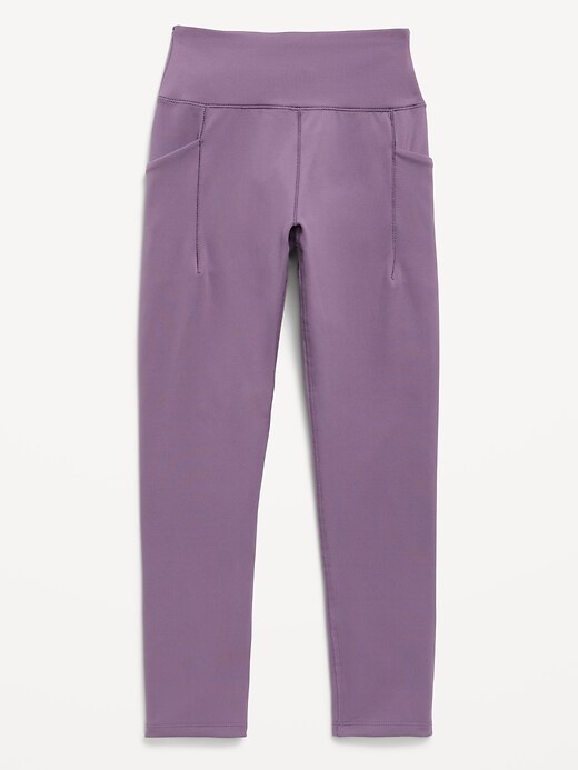 L'image numéro 4 présente Legging StudioSmooth à taille haute longueur 7/8 pour fille