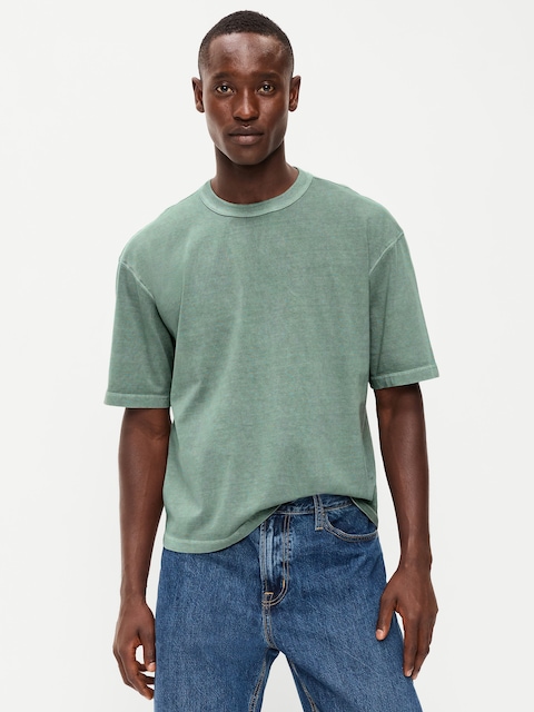 Garment-Dyed Heavyweight Cropped T-Shirt